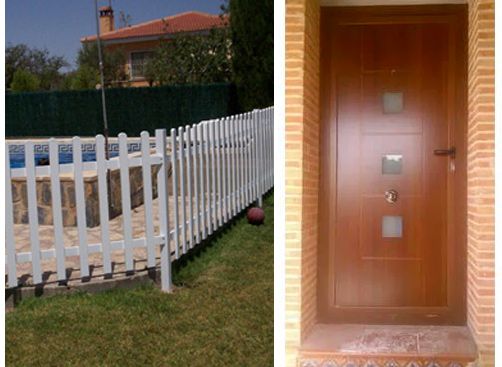 cerramiento en aluminio para piscina y puerta